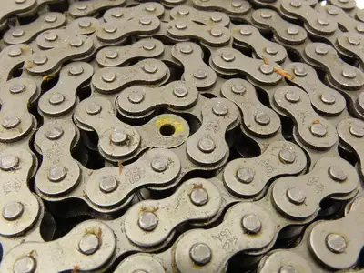 Diamond #40 Double Roller Chain Riveted 0.500 Pitch 10' Box & Master Link