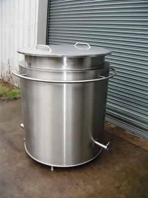 1,100 L S/S Electrically Heated Jacketed Cooker Tank