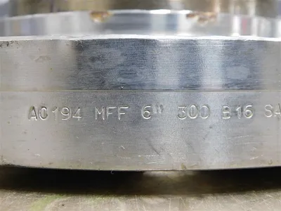 6" Titanium Bolt On Flanged Pipe 11.75" Flange OD 12" W Stainless Flanges Used