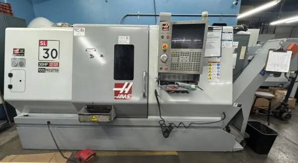 2008 Haas SL30 CNC Turning Center Lathe Tool Presetter Rigid Tapping Chip Auger