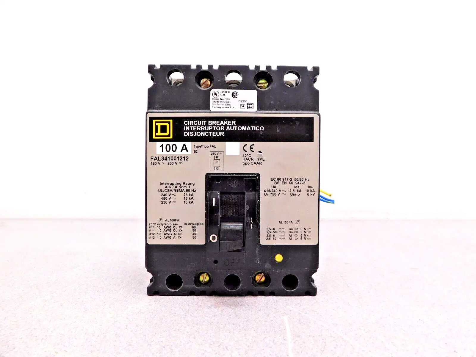 Used Square D FAL341001212 Circuit Breakers Ohio US | Equipment Recovery Corp. #1331017