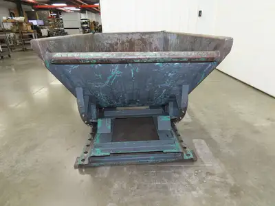 Wright Self Dumping Hopper 1 Yd Capacity 4000lb 7 Gauge Steel