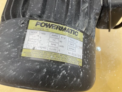 Powermatic Turbocone dual filter dust collector- missing the collection bags on both sides, 230 volt...