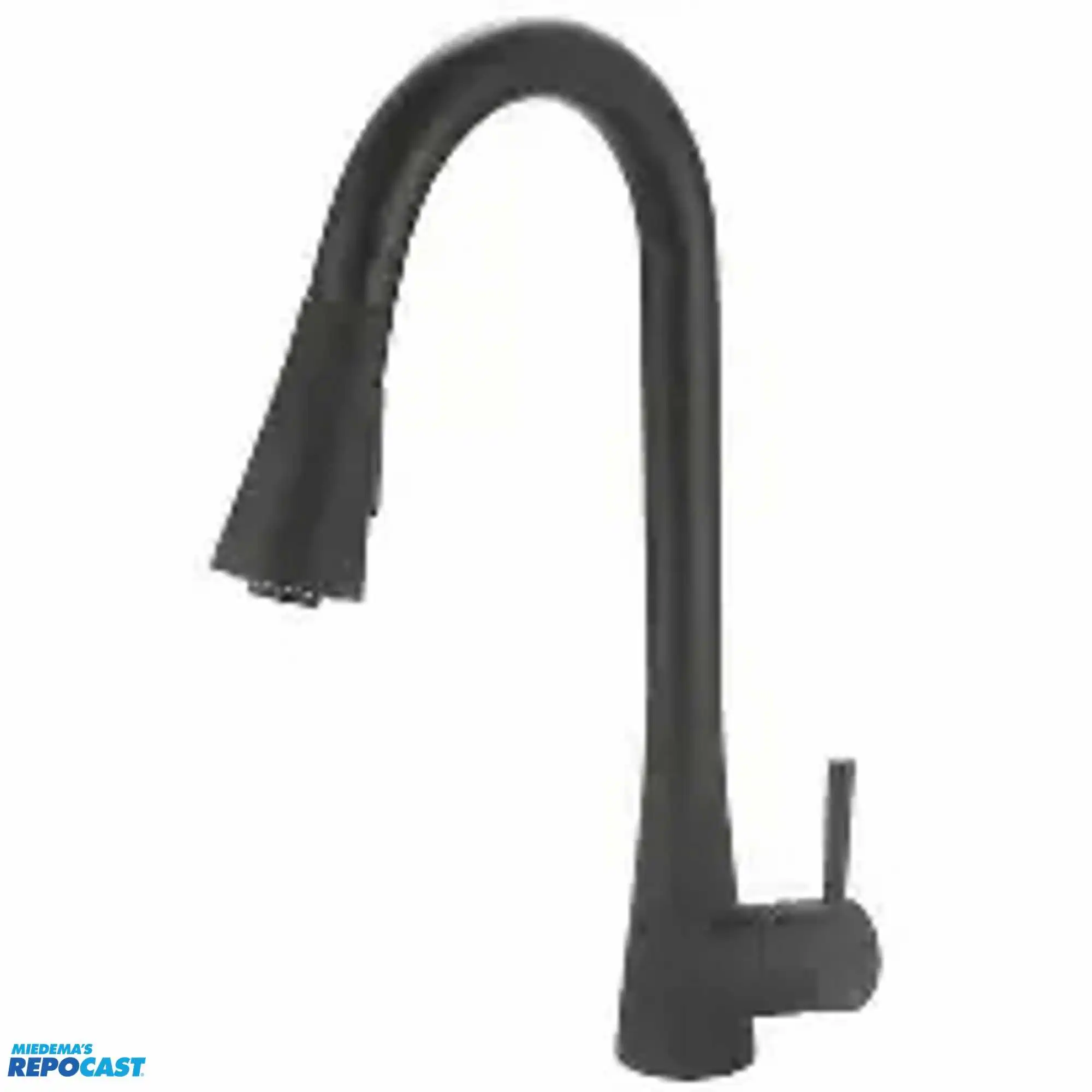Black Farmhouse kitchen faucet with pull down sprayer **stock photo is not exact model, refer to...