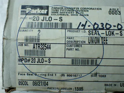 New | in-Stock PARKER 20JLOS Seals & Gaskets | HGR 24 #750676