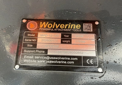 Used WOLVERINE MAD-12-12D MINI SKID STEER AUGER DRIVE & BIT Skid Augers Michigan US | Miedema Asset Management Group #1487901