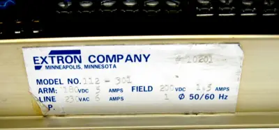 REPAIRED EXTRON 112-301 MOTOR CONTROL 112301
