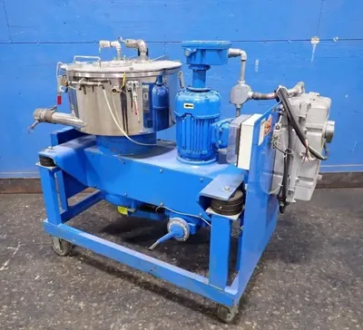 Sanborn 20 x 6 perforate basket sanitary centrifuge, 316SS.