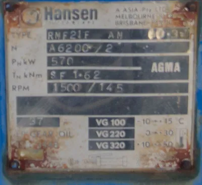 USED HANSEN RNF21F