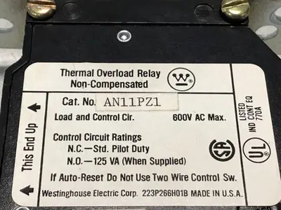 USED WESTINGHOUSE AN11PZ1