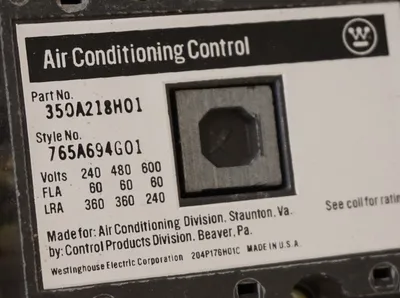 NEW WESTINGHOUSE 350A218H01 CONTACTOR 208/220V 60HZ COIL