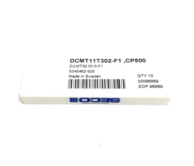 New | in-Stock SECO DCMT11T302-F1 CP500 TURNING INSERT 00096869 DCMT32.50.5-F1 CP500 Inserts (Misc) | Maverick Industrial Sales #1100555