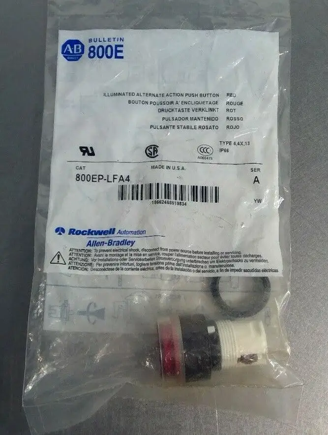 Allen-Bradley 800EP-LFA4 Series A Illuminated Alternate Action Push Button 4C