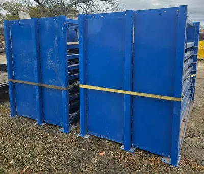 USED ENGINEERED HANDLING SYSTEMS 8 SHELF, 5500 LBS EACH