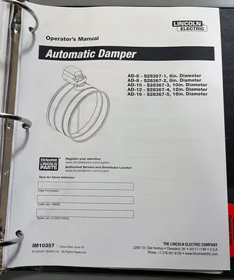 LINCOLN ELECTRIC WELD FUME CONTROL SYSTEM(NEW & NEVER INSTALLED) STOCK # 0888525