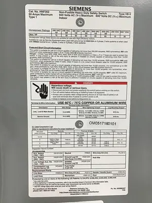 USED SIEMENS HNF362