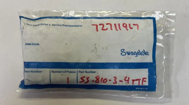 Used SWAGELOK SS-810-3-4TTF Valves/Fittings Ohio US | Surplus Asset Holdings #1237882