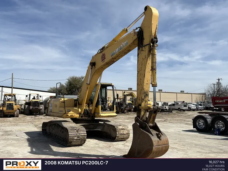 Used 2008 KOMATSU PC200LC-7 Excavators Texas US | Proxy Equipment #1383063