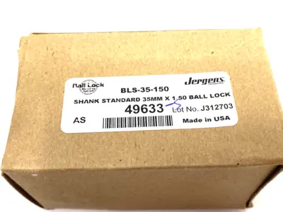 NEW JERGENS BALL LOCK® FAST ACTING SHANK 35MM X 1.50 STANDARD, BLS-35-150