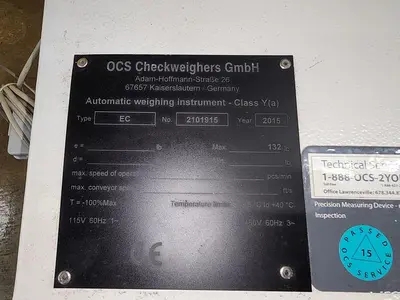 Used OCS _UNKNOWN_ Checkweighers (Misc) Wisconsin US | Packer City Sales #1297943