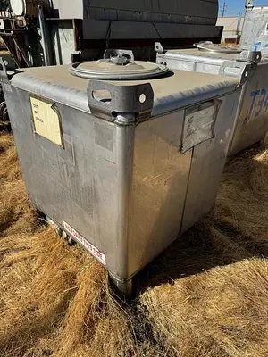 Tank, 350 Gallon, 316 Stainless Steel, LiquiTote, #5991129