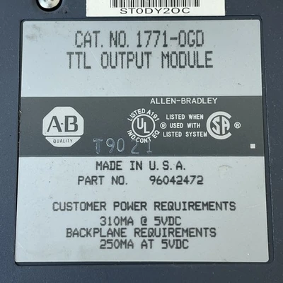 USED Allen-Bradley 1771-0GD