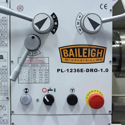 New | in-Stock BAILEIGH PL-1236E-DRO-1.0-220V Engine Lathes Illinois US | Olympus Machinery Group #1350322