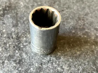 Vintage Craftsman SAE 11/16” Socket, -G-, 1/2 Drive, 12 Point, 47507 - USA 🇺🇸
