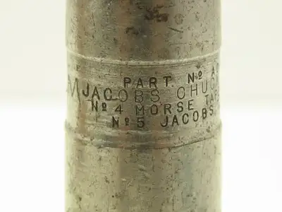 Jacobs 20N Drill Chuck Heavy Duty Ball Bearing 3/8-1" Cap No 4 Morse Shank