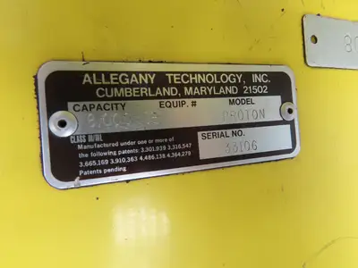 Allegany ELTIS-3 Forklift Weight Scale Load Cell 8000 Lb 20" Class 3 Proton