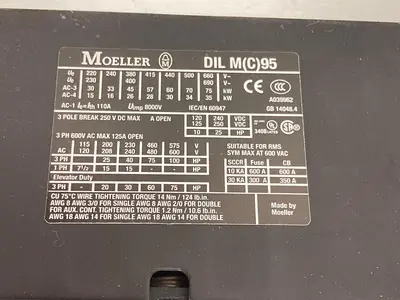 New | in-Stock MOELLER DIL MC95 Miscellaneous Equipment (Electrical & Power) | Surplus Asset Holdings #1202448