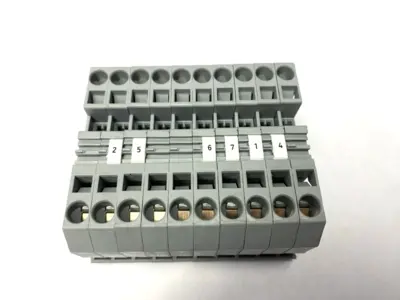USED WAGO TERMINAL BLOCK 2-CONDUCTOR LOT OF 10