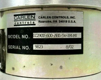 USED CARLEN CONTROLS CC290T-600-ABZ-5V-FM-MS ENCODER CC290T600ABZ5VFMMS