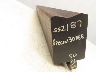 Press Brake Die 50-1/2" Long 145° V 1/2" Tang 1-7/8" W 2-3/4" H 45° Bevel