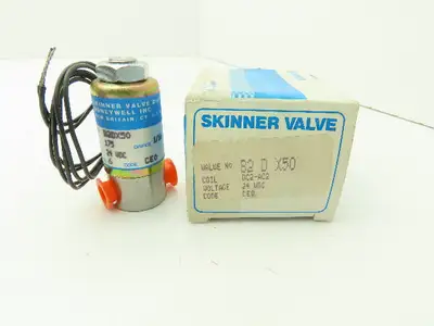 Honeywell Skinner B2DX50 Solenoid Valve 2-Way (NC) 24VDC 175 PSI 1/8" NPT