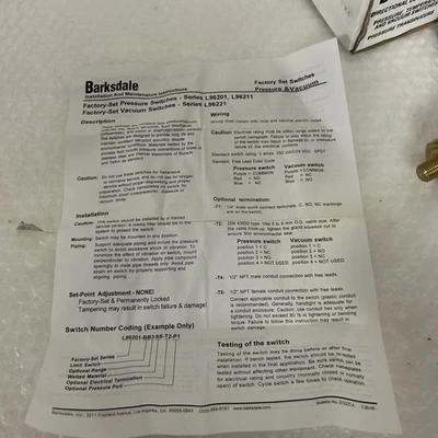 NEW Barksdale L96211-BB6-S0770