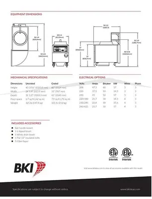 Used 2021 BKI BLF-FC Cookers / Coolers / Fryers Georgia US | Southeast Equipment Sales #1312045