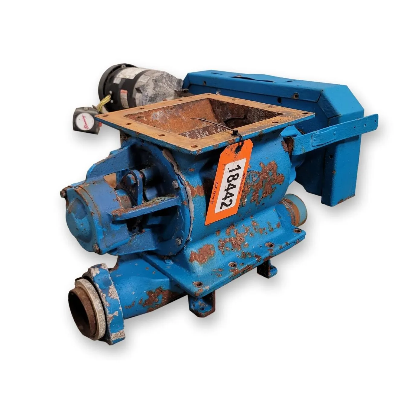 Used 9" Sq. Rotary Airlock Valve for Pneumatic Conveying