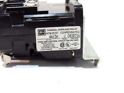 NEW CUTLER HAMMER AA13A THERMAL OVERLOAD RELAY MODEL J