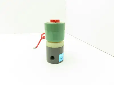 Plast-o-matic EUC2V8G20 PVC Automatic Control Valve Pneumatic 1/8" 120V Coil