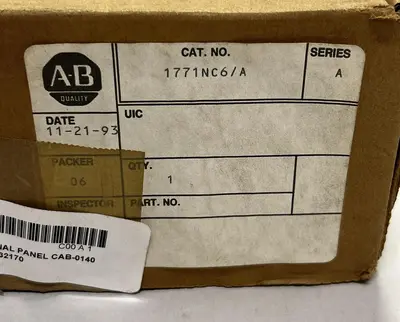 New | in-Stock ALLEN-BRADLEY 1771-NC6 Industrial Controls Ohio US | Surplus Asset Holdings #1243361
