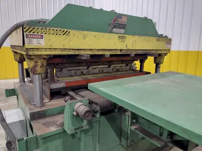 16 STAND X 4" x 36" WIDE R-PANEL ASC ROLLFORMER LINE WITH REEL & CUT OFF, BECK CONTROLS: STOCK #21176