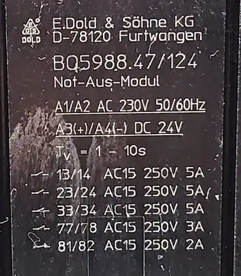 USED E.Dold & Söhne BQ5988.47/124