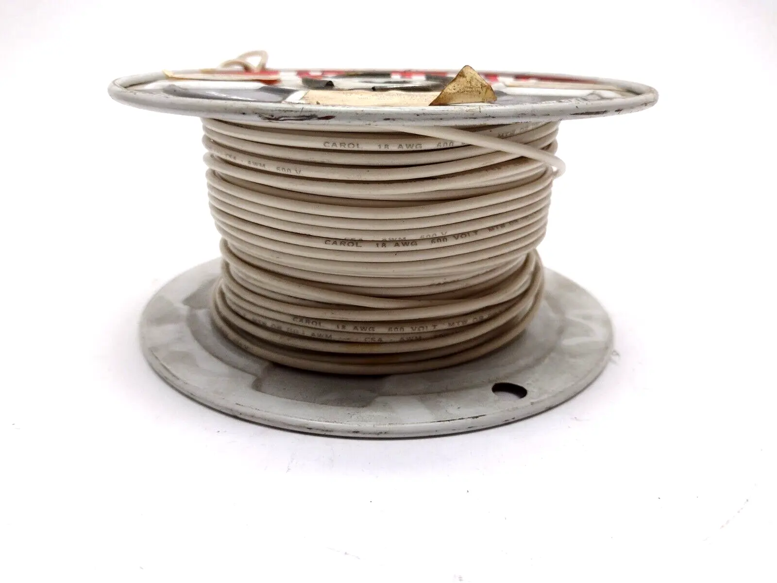 76502 | Carol Cable 76052 18 AWG 16 STR MTW 600V White, 2.5 lb Spool - New Other