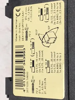 USED SIEMENS 3RT1035-1AK60