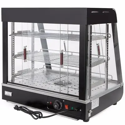 27" wide heated display case