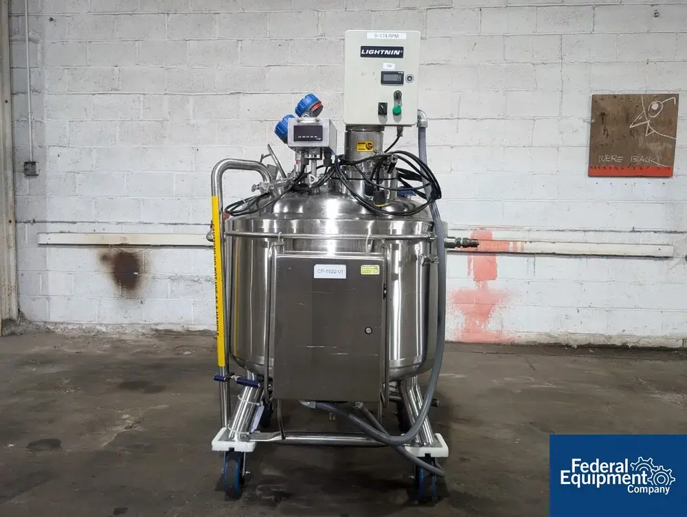 USED Precision 250 Liter Precision Stainless Reactor, 316L S/S, 45/100#