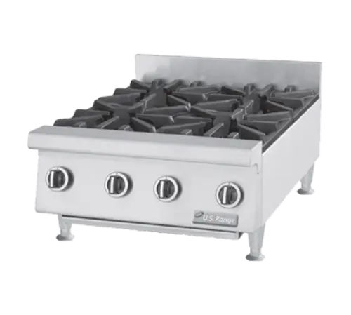 Garland UTOG48-8 48" Gas Hotplate w/ (8) Burners & Manual Controls, Natural Gas