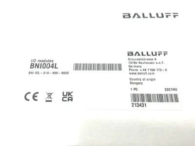 NEW BALLUFF STANDARD I/O LINK HUB