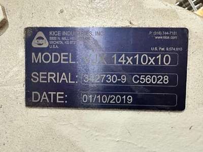 KICE Complete Air Classification System (Low Hours) 3,000-4,000 Lbs./hr.